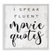Stupell Industries Fluent Movie Quotes Phrase Framed Giclee Art